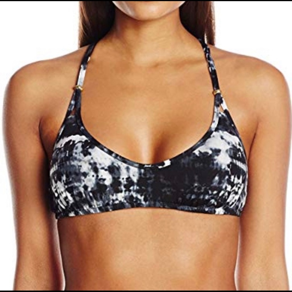 *NWT* Women’s Black Lucky Brand Tie Dye Bikini Top